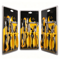 Kit de réparation industriel 6 pièces : tournevis, pinces, clé à molette – Ensemble d'outils manuels de haute qualité, pratique à transporter