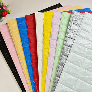 Venta al por mayor 70*77cm <span class=keywords><strong>blanco</strong></span> 3D <span class=keywords><strong>ladrillo</strong></span> pared pegatina impermeable XPE espuma <span class=keywords><strong>vinilo</strong></span> <span class=keywords><strong>papel</strong></span> pintado Peel Stick a prueba de humedad para Baño - Product Image 5