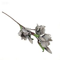 Ensemble de Branches de Fleurs Artificielles en Mousse - Magnolia et Gladiolus Rétro Automne