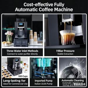 Máquina de Café Comercial Automática Todo en Uno Alfide, Máquina de Espresso de Acero Inoxidable para Uso en Hoteles, Oficinas y Negocios - Product Image 5