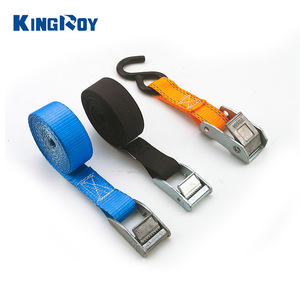 Correa de cincha de poliéster negra Kingroy de 5 m con capacidad de carga de 300 kg y hebilla de zinc para amarre de carga y agrupación de artículos - Product Image 1