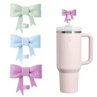 Capuchon de paille en silicone réutilisable et lavable, motif arc-en-ciel, certifié CE, personnalisé, pour accessoires 30 et 40 – Vente chaude