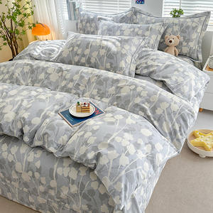 ชุดเครื่องนอนผ้าฝ้ายแท้ 7 ชิ้น สำหรับฤดูใบไม้ร่วง บรรจุใยขนสัตว์ กันน้ำ ขายดี สไตล์ชนบท ผ้าปูที่นอน - Product Image 2