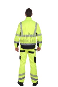 Traje de Lluvia de Alta Visibilidad NFPA 2112, Chaqueta y Pantalones Resistentes al Fuego e Impermeables, Ropa de Trabajo de Seguridad - Product Image 2