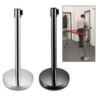 Poteau de guidage Xuxuan X-S62 en acier inoxydable 201 poli, barrière de sécurité, poteau de délimitation de file d'attente