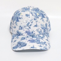 Haute Qualité 3D Broderie logo Personnalisé 100% Polyester Tie-dye Impression En Gros Européen 6 Panneau Structure Femmes Baseball Chapeaux