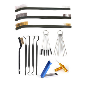 Kit de nettoyage de pistolet de pulvérisation, 34 pièces, brosses métalliques pour réparation automobile, nettoyage des buses d'aérographe et des orifices de ventilation - Product Image 1