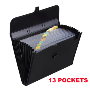 13 túi PVC mở rộng tập tin tổ chức nhà trường văn phòng Tủ tài liệu giấy thư mục lưu trữ chủ cho thư hóa đơn - Product Image 2