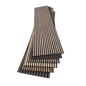 Hiện đại rãnh thiết kế <span class=keywords><strong>Acoustic</strong></span> Panels hiệu quả cách âm MDF tấm Tường Pet <span class=keywords><strong>Acoustic</strong></span> Bảng điều chỉnh cho văn phòng & Home - Product Image 6