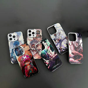 Fundas de teléfono de dibujos animados Anime One Pieces <span class=keywords><strong>Luffy</strong></span> <span class=keywords><strong>Zoro</strong></span> para iPhone XR 11 12 13 14 15 16 Pro MAX Plus IMD fundas de teléfono móvil a prueba de golpes - Product Image 1