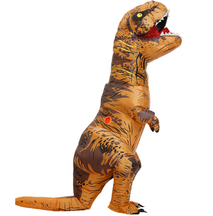 Надувной костюм динозавра для взрослых, оригинальный мир Юрского периода, T-Rex