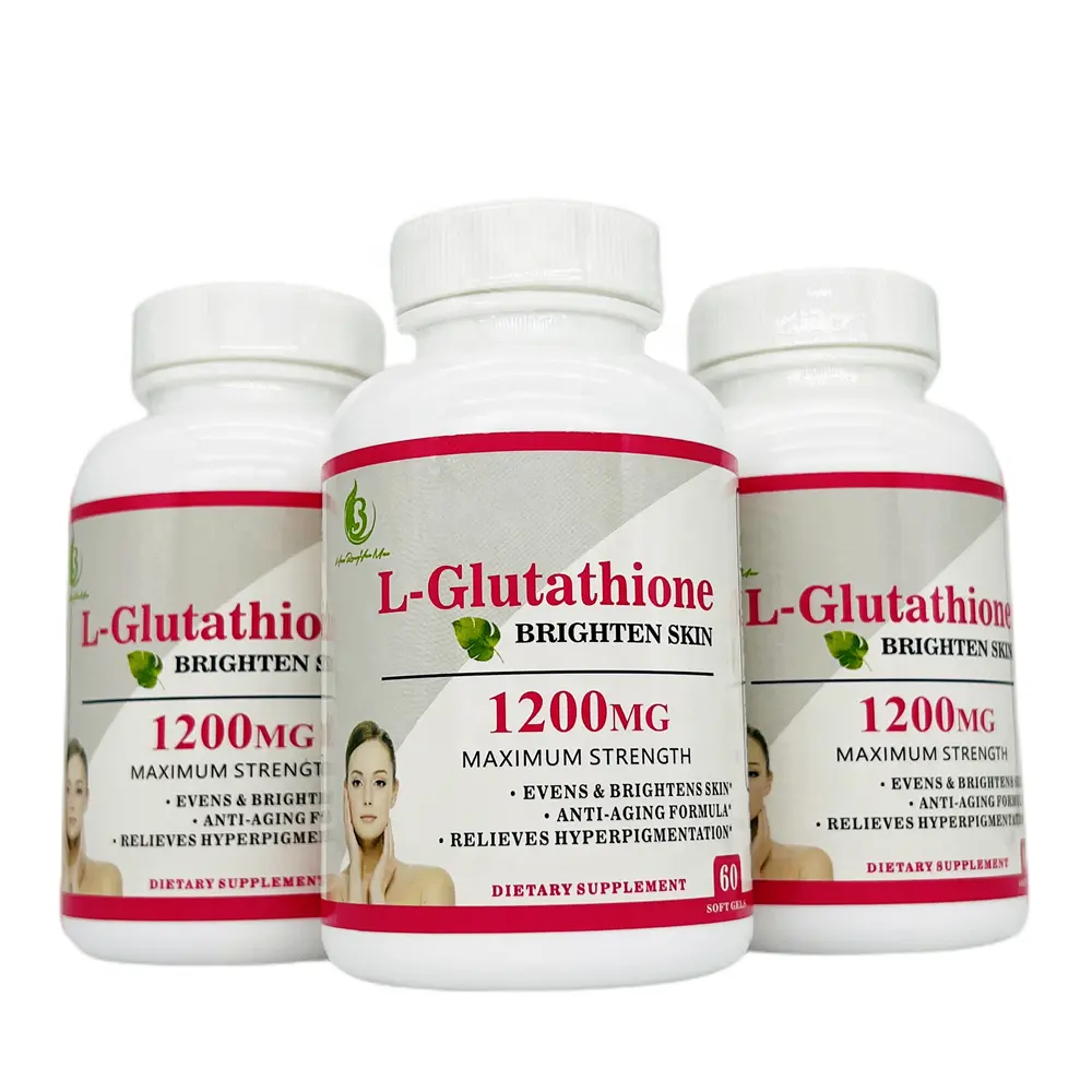Capsules de pilule de blanchiment de peau de glutathion d'OEM de vente chaude riches en collagène et vitamine C