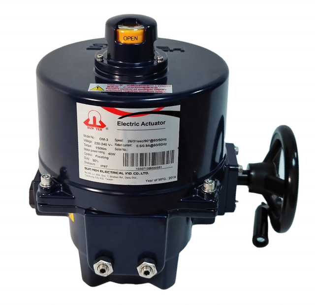 SUN YEH OM-3 Quarter Turn 24V Electric Actuator