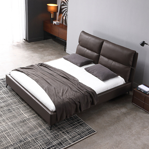 OKF Luxe Italien Minimaliste Roi/Reine Cadre de Lit de Rangement Doux MDF Rembourrage en Bois É<span class=keywords><strong>l</strong></span>égant <span class=keywords><strong>Chambre</strong></span>/Salon Meubles pour - Product Image 2