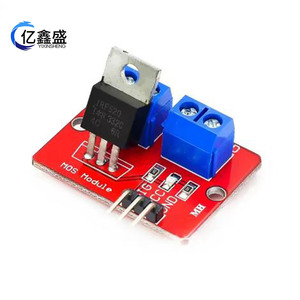 Module de commande MOS YIXINSHENG IRF520 TO-220, MOSFET unique, régulation PWM DC 12V, contrôle par microcontrôleur - Product Image 1