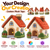 Fabricant OEM/ODM de jouets en peluche personnalisés : Adorables peluches château rose douces au toucher pour cadeaux de fêtes et merchandising