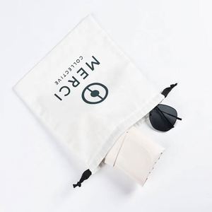 Hot Sale Gray Cotton Linen <b>Drawstring</b> Shoe Hat Handbag Packing Bag Soild Natural Gift Shopping Dust Muslin <b>Pouch</b> - Product Image 4