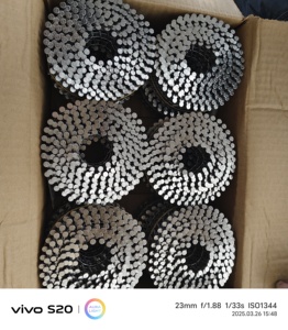 China Manufacturer 15 Degree Siding Coil Nails Ring Shank Wood Pallet Fit Coil Nailer <b>Tool</b> Tacker - Product Image 3