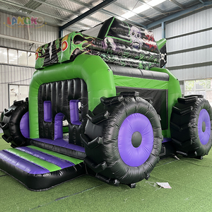 Château gonflable Langko Inflatables, nouveau design, modèle <span class=keywords><strong>Gravedigger</strong></span> Monster Truck, pour enfants et adultes - Product Image 2