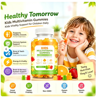 Gummies multivitaminées pour enfants aux saveurs fraise, orange et cerise