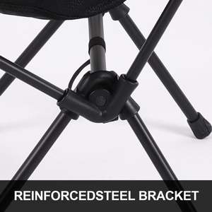 Chaise <span class=keywords><strong>de</strong></span> camping pliable d'extérieur portable, capacité <span class=keywords><strong>de</strong></span> charge <span class=keywords><strong>de</strong></span> 130 kg, dossier, pêche, croquis, plage, chaise <span class=keywords><strong>de</strong></span> lune - Product Image 6