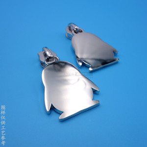 Tirador de Cremallera de Metal con Diseño de Pingüino, 30mm, Aleación de Zinc, Accesorio de Moda para Bolsos - Product Image 2