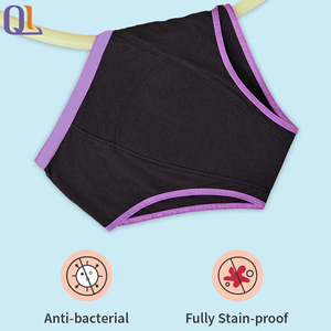 ชุดชั้นในประจำเดือนสีชมพูชุดชั้นใน<span class=keywords><strong>ประจำเดือน</strong></span>ซึมซับ4ชั้นสำหรับการมีประจำเดือนในระดับปานกลางหรือแสง - Product Image 4