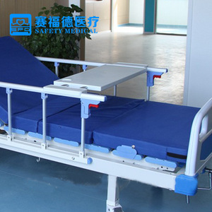 Saiford Hospital Abs Mobile Dining <b>Table</b> Adjustable 350mm Width 870mm X 1040mm <b>For</b> Elderly Patients Nursing <b>Bed</b> Accessory - Product Image 2