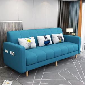Komfortables Design Klappbare gepolsterte Liege couch Massivholz beine Schlafs ofa für Wohnzimmer - Product Image 1
