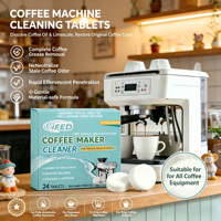 Mantén la Máxima Eficiencia: Tabletas de Café Premium para Cafeteras, Esenciales para el Hogar y la Oficina, Opción Profesional para un Café Puro y Limpio