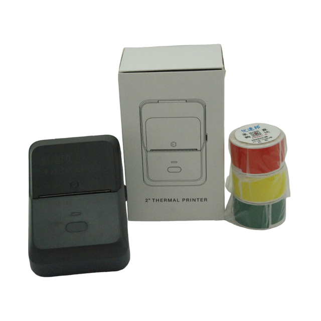 2 Inch Portable Wireless Sticker Printer 55mm Self-adhesive Text Logo Printer Mini Thermal Label Printer