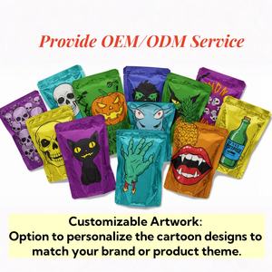 Custom Printed Moisture Proof Smell Proof Doypack Stand up Pouch Resealable 3.5g Mylar <b>Bags</b> for Food Grade Packaging - Product Image 3