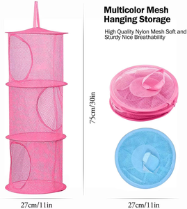Organisateur de rangement mural pliable multicouche en polyester, panier à jouets, sac de rangement pour vêtements pour armoire - Product Image 2