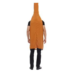 Disfraz de Botella de Cerveza para Hombre Adulto, Disfraz de Fiesta de Halloween con Etiqueta, Fibra de Poliéster - Product Image 5