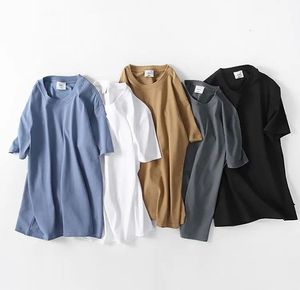 T-shirt surdimensionné de haute qualité avec logo personnalisé, 100% coton, broderie unie, t-shirt avec étiquette privée - Product Image 4