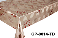 Nappe épaisse blanc et doré, vêtements de table personnalisés