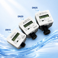 Compteur d'eau intelligent sans fil IoT, ultrasonique, numérique, mini, en PVC, avec fonction de mesure du débit, compatible LoRaWAN