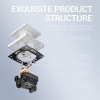 Prise murale encastrée OEM 1 compartiment Schuko avec clips, noir, or, gris, blanc, pour prises EU 16A 230V avec mise à la terre