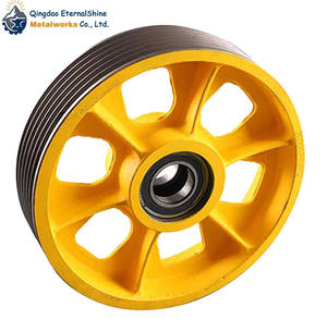 ล้อขับเคลื่อนลิฟต์ทันสมัยของโตชิบา รอกดึงลิฟต์ สำหรับวิลล่า โรงแรม ห้องครัว ทางเข้า โรงงาน ซ่อมบำรุงลิฟต์ โรงพยาบาล - Product Image 4