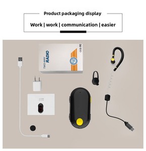 Interphone intra-auriculaire mini talkie-walkie tout-en-un pour restaurant, <span class=keywords><strong>salon</strong></span> <span class=keywords><strong>de</strong></span> <span class=keywords><strong>coiffure</strong></span>, étanche à la poussière, portée <span class=keywords><strong>de</strong></span> communication 0-3KM - Product Image 2