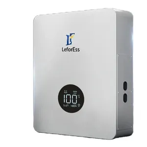 LeforEss 51.2v 5kw 벽걸이 형 배터리 보관함 Lifepo4 태양 에너지 장점으로 집에 전력 공급