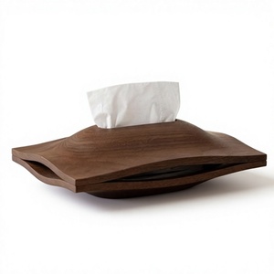 Boîte à mouchoirs en bois de style populaire, design tendance, sur pied, pour la maison, le bureau ou le bureau de travail, faite à la main, en promotion - Product Image 6
