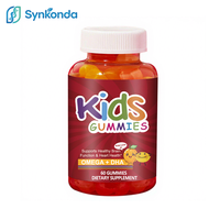 Gomitas de Vitaminas para Niños OEM ODM con DHA Omega 3 6 9, Favorecen la Salud del Cerebro y el Corazón, Bajas en Azúcar, con Aceite de Pescado Omega-3