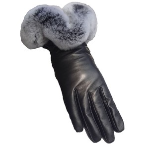 Gants en <span class=keywords><strong>cuir</strong></span> de mouton véritable pour femmes, en <span class=keywords><strong>laine</strong></span> et en lin, avec fourrure de renard, vente chaude, personnalisation 2026, échantillon disponible - Product Image 5