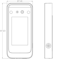 AI06 5000人脸容量夜视仪 Wiegand Java C #   PHP SDK API 生物识别面部识别门禁控制 RFID 读取器时间记录系统