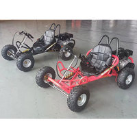 Kart à pédales miniature 196cc 4 temps pour la conduite en extérieur avec cage de sécurité