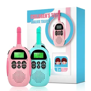 BF Factory Kids Walkie Talkie Set Long Distance Mini Toy for RolePlay Games Handheld Intercom with Batteries Comedy Fun Children