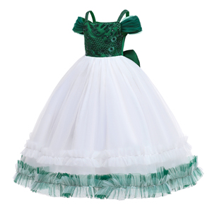 Robe noire à épaule dénudée pour enfant, asymétrique, tenue de fête, <span class=keywords><strong>vêtements</strong></span> pour adolescentes, pour <span class=keywords><strong>fille</strong></span>, offre en ligne, pas de commande maximale, - Product Image 2