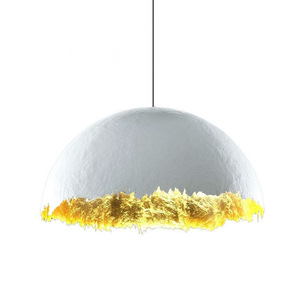 Italian Gold Foil Art Chandeliers for Bedrooms Living Rooms Guesthouses-Showroom <b>Decorative</b> <b>Lighting</b> Fixtures Pendant Lights - Product Image 1