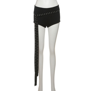 GX8801 Fashion 2025 Summer Clothing Vendor Sexy Nigh Club Wear Sleeveless Sloping Shoulders Halter Tops and Shorts 2 Piece Set - Product Image 6